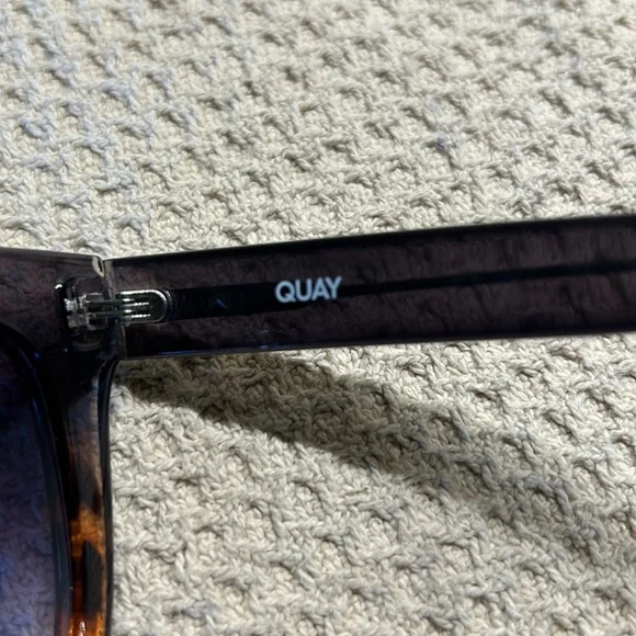 QUAY After Hours Sunglasses Black Tortoise Combo Frame Grey Gradient Fade Lenses - Picture 11 of 13